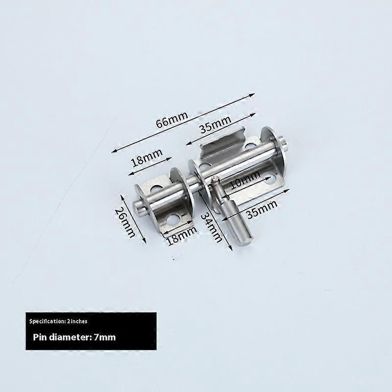 Stainless Steel Door Latch, Solid Sliding Bolts Lock Set for Enhanced Home Security