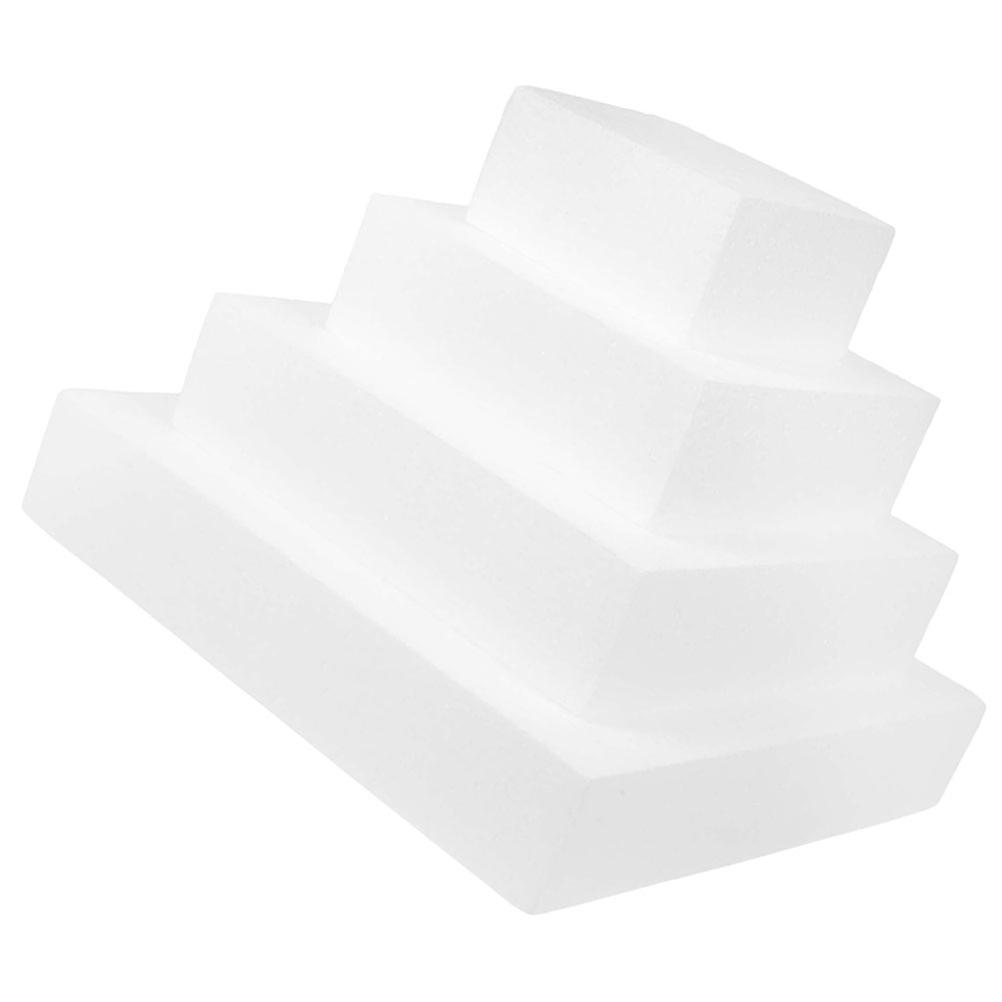 Egg Cake Model Multi-Function Foam Cake Dummies for Practice 4Pcs Set