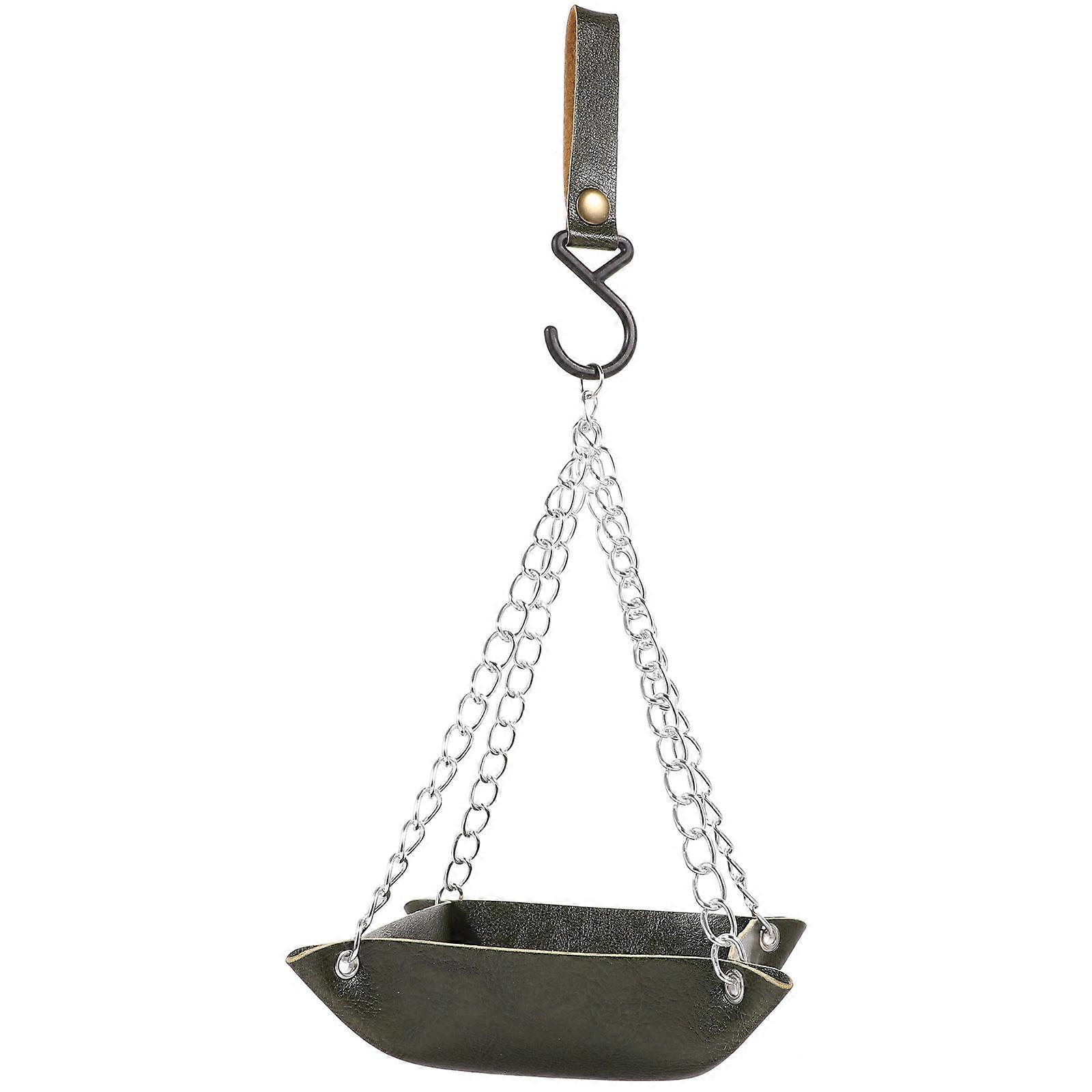 Green Bird Feeder Durable Hanging Bird Feeder Automatic for Outdoor