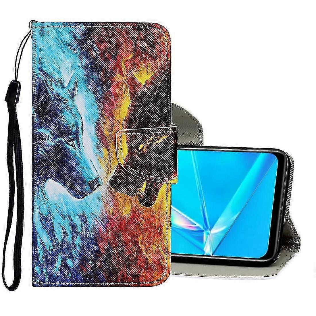 2025 Pattern Leather Case compatible OPPO Realme 5 Pro_Gift for G