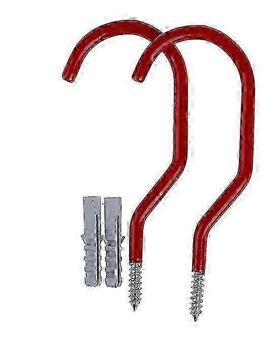 Garage Dip Hook Bicycle Hook Wall Hook Storage Hook Bicycle Metal Hook (red)