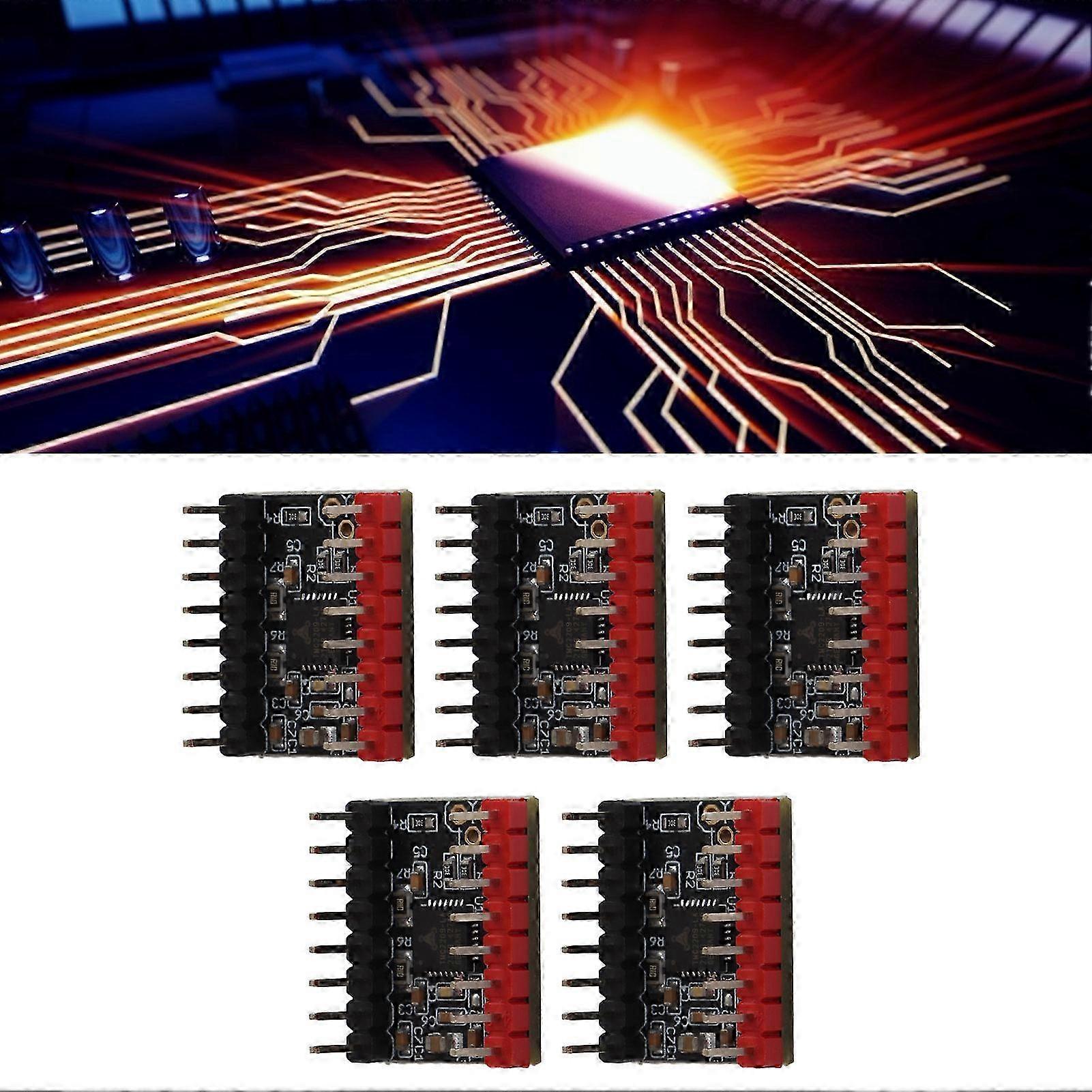 5 Sets Step Motor Driver UART Mode Ultra Quiet Module with Heat Sink TMC2209 Accessory