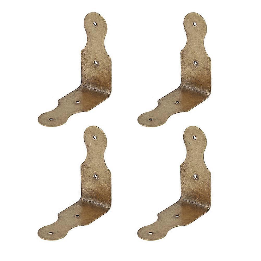 Antique Corner Protector Copper Fittings for Decor with 4Pcs