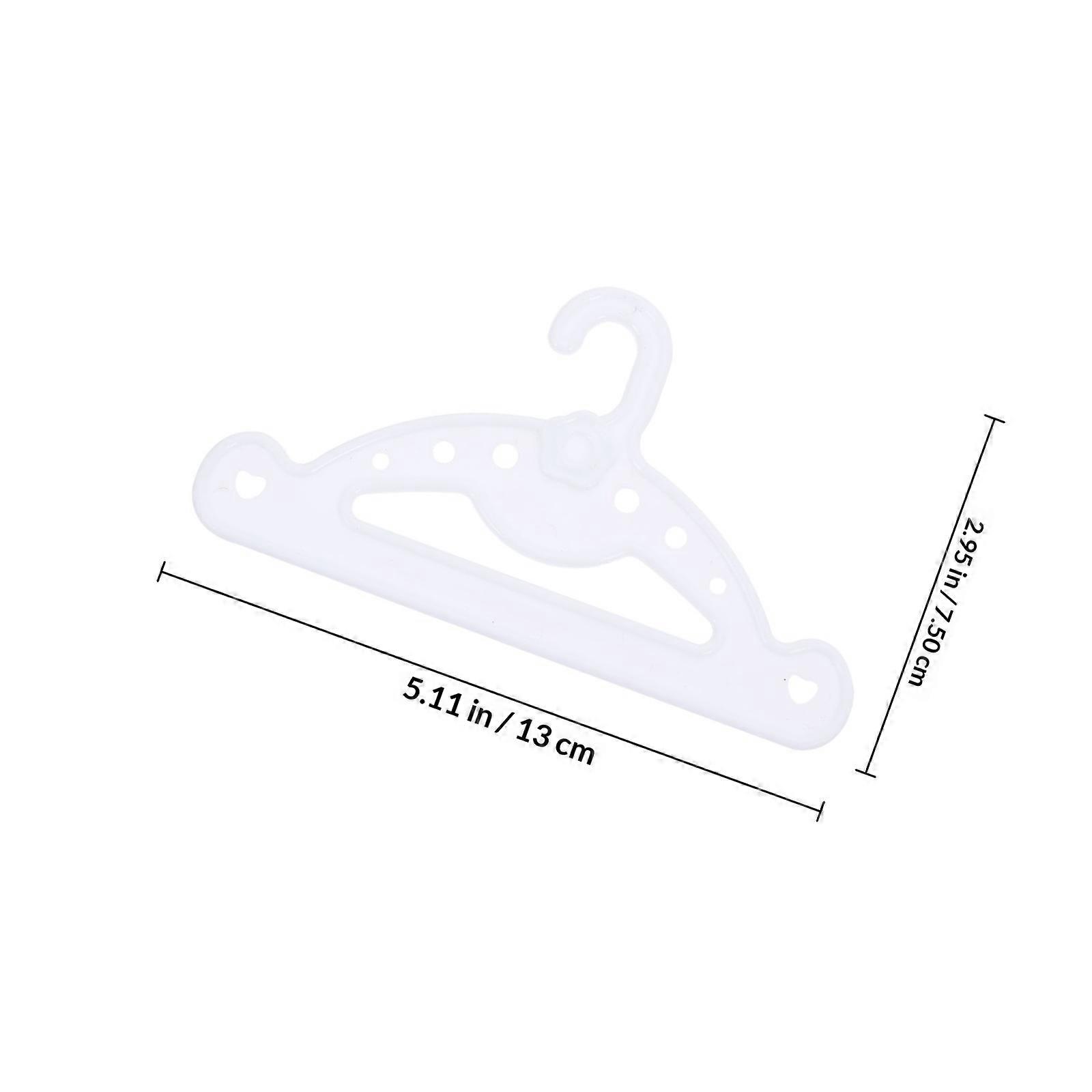 Doll Clothes Hanger Plastic Rack for Doll Clothes 15Pcs