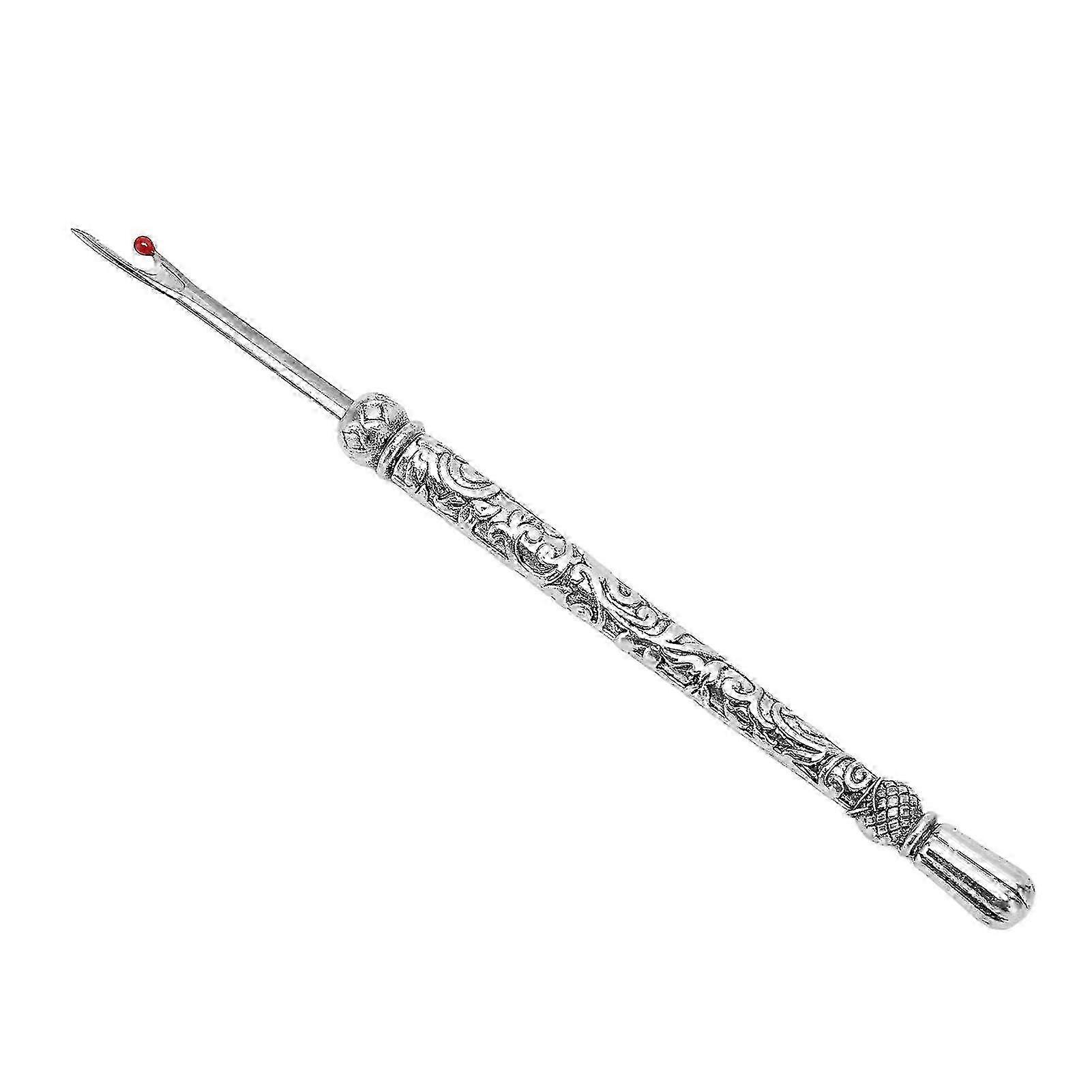 Retro Seam Ripper Exquisite Pattern Slipless Handle Multifunction Seam Thread Cutter Sewing Tools Silver 2025