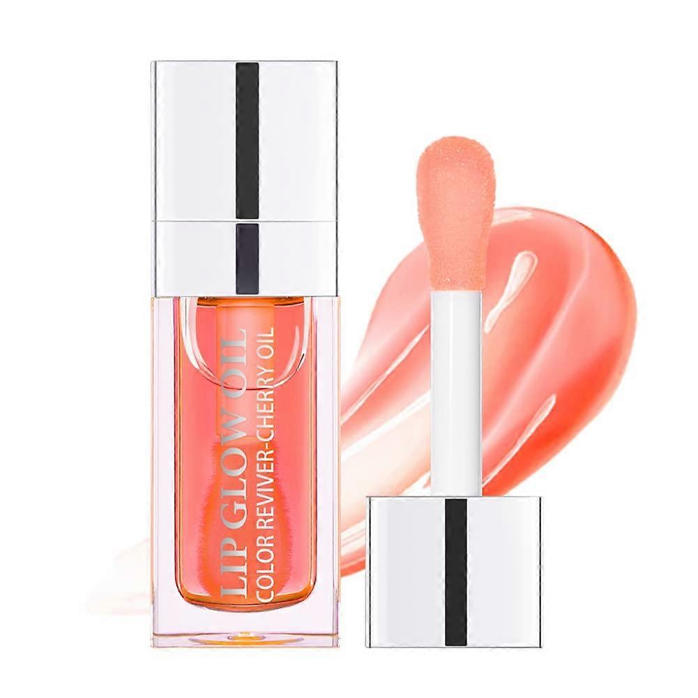 Hydrating Pink Lip Oil with Deep Hydration, NonSticky Gloss and Mild Plumping Effect