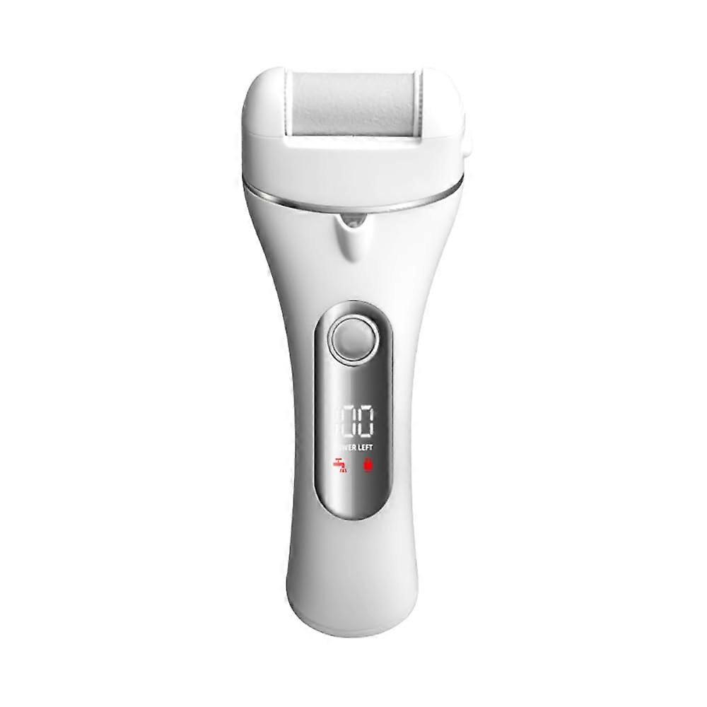 Rechargeable Electric Foot File Callus Remover with LED Light, 2Speed, Waterproof, 3 Rollers