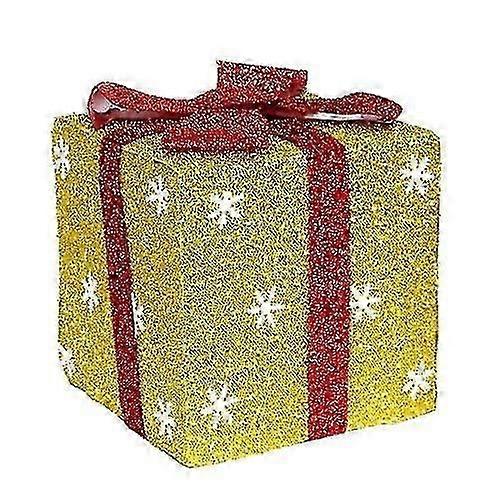 Christmas Day Mall Window Display Snowflake Gift Box, Size: 25cm @BUGU