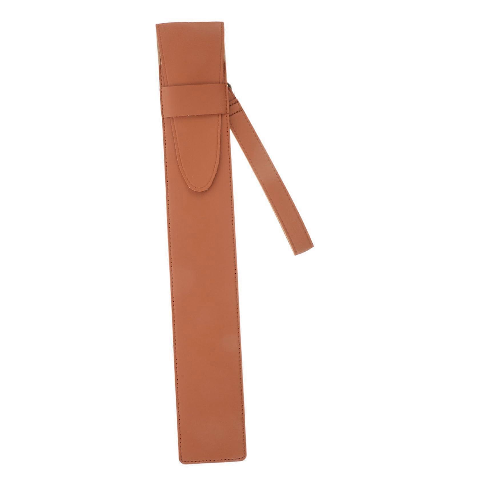 PU Leather Drumstick Bag with AntiSlip Holder, Dustproof Protection, Soft Handle for Drummers