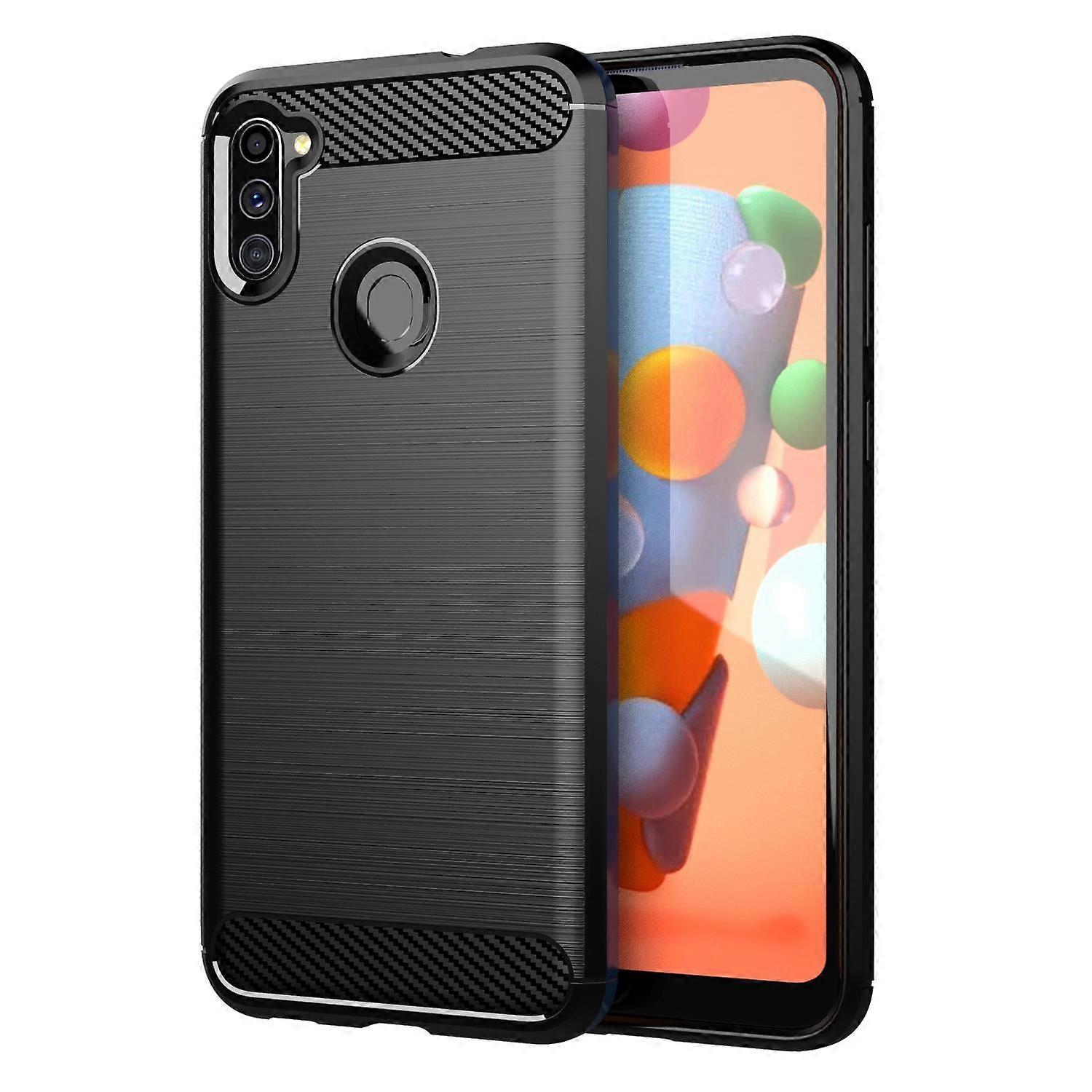 TPU Protective Case Samsung Galaxy A11 / M11 Case - Carbon Optic
