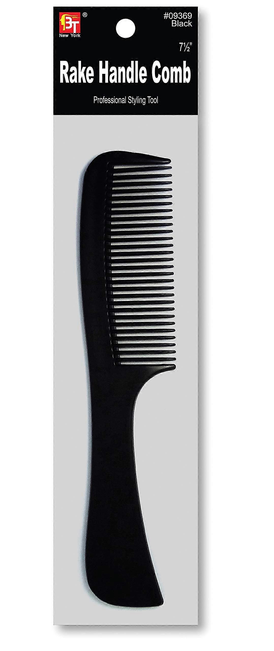 Rake Handle Comb 7.5 Inch Plastic Hair Comb with Ergonomic Handle for Gentle Detangling