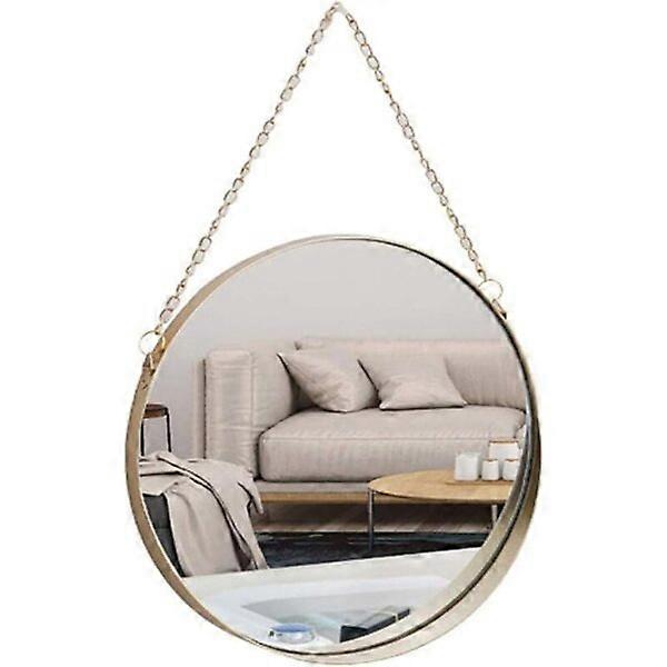 Wall-mounted Mirror with Metal Frame 25x25cm Bathroom Vanity Mirror