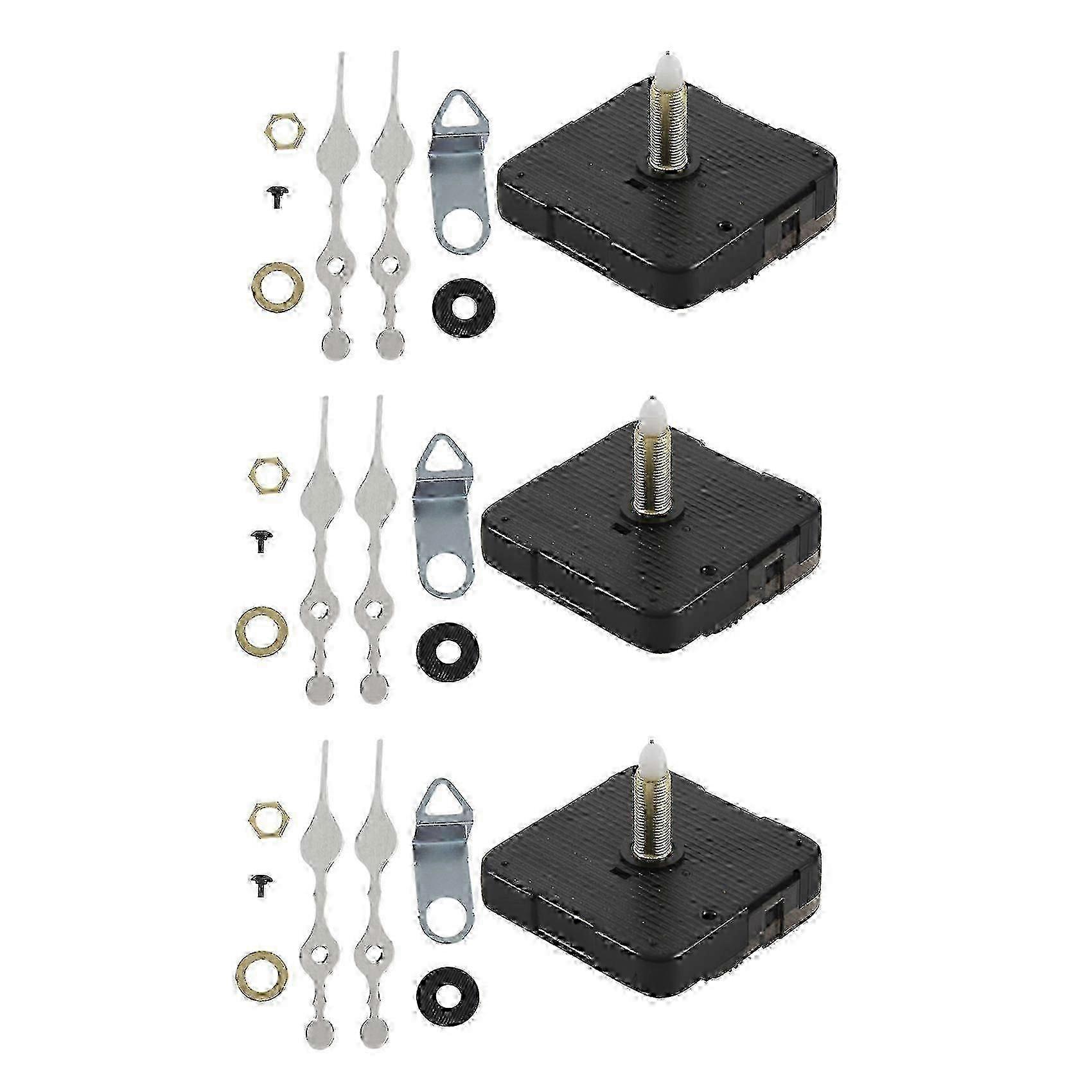 Long Spindle Clock Mechanism Movement 3/5 Inch Maximum Dial Thickness