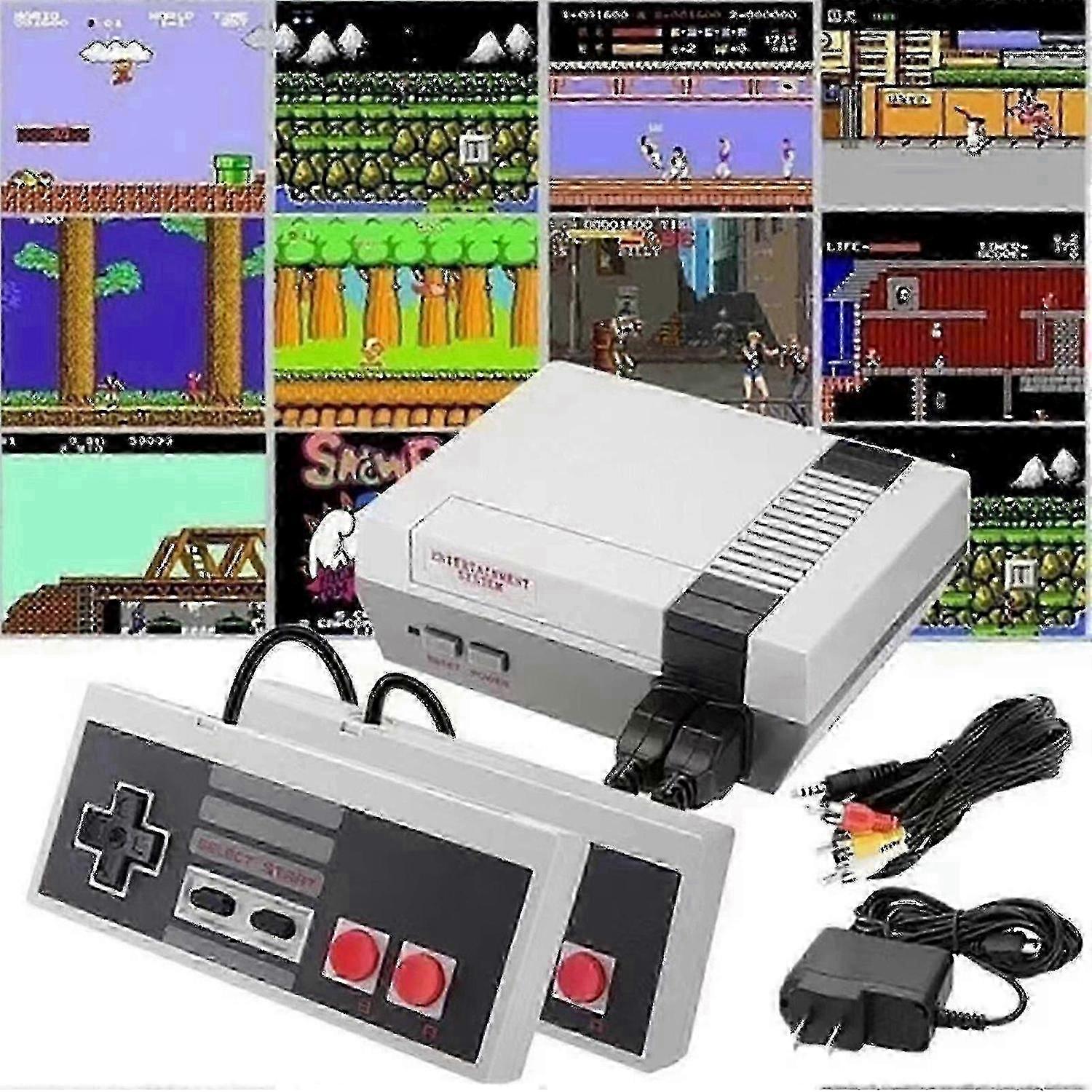 Retro Game Console with 620 Built-in Games, AV/HDMI Output, Plug & Play, Mini Entertainment System for Adults/Kids