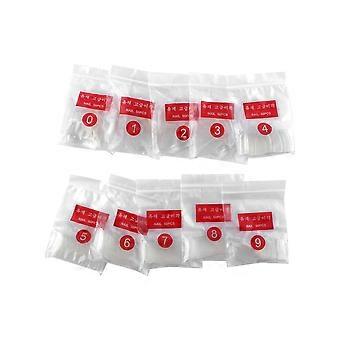 Clear Nail Tips 500pcs Half Cover Acrylic False Nails for Art Designs and Practice