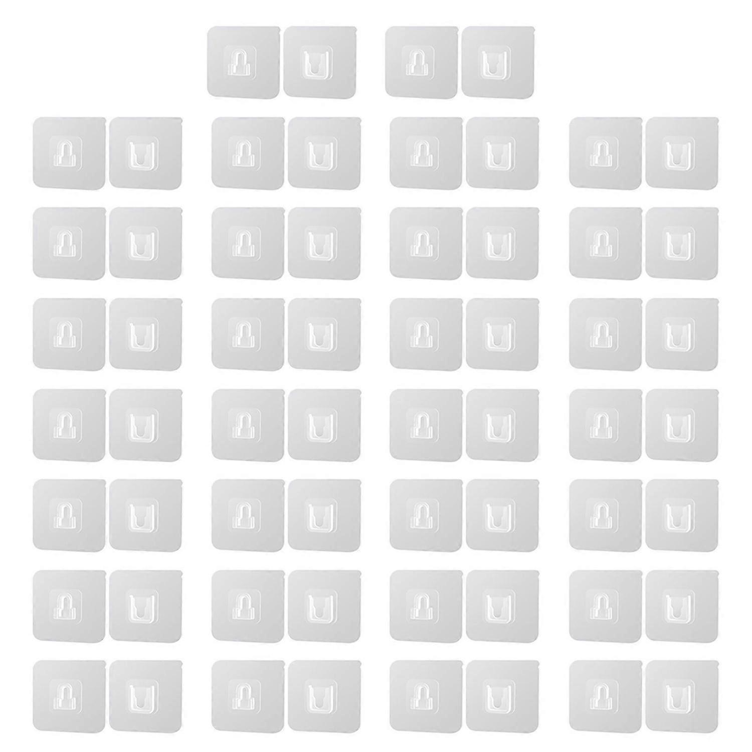 Transparent Adhesive Hooks Easy to Use for Home Decor