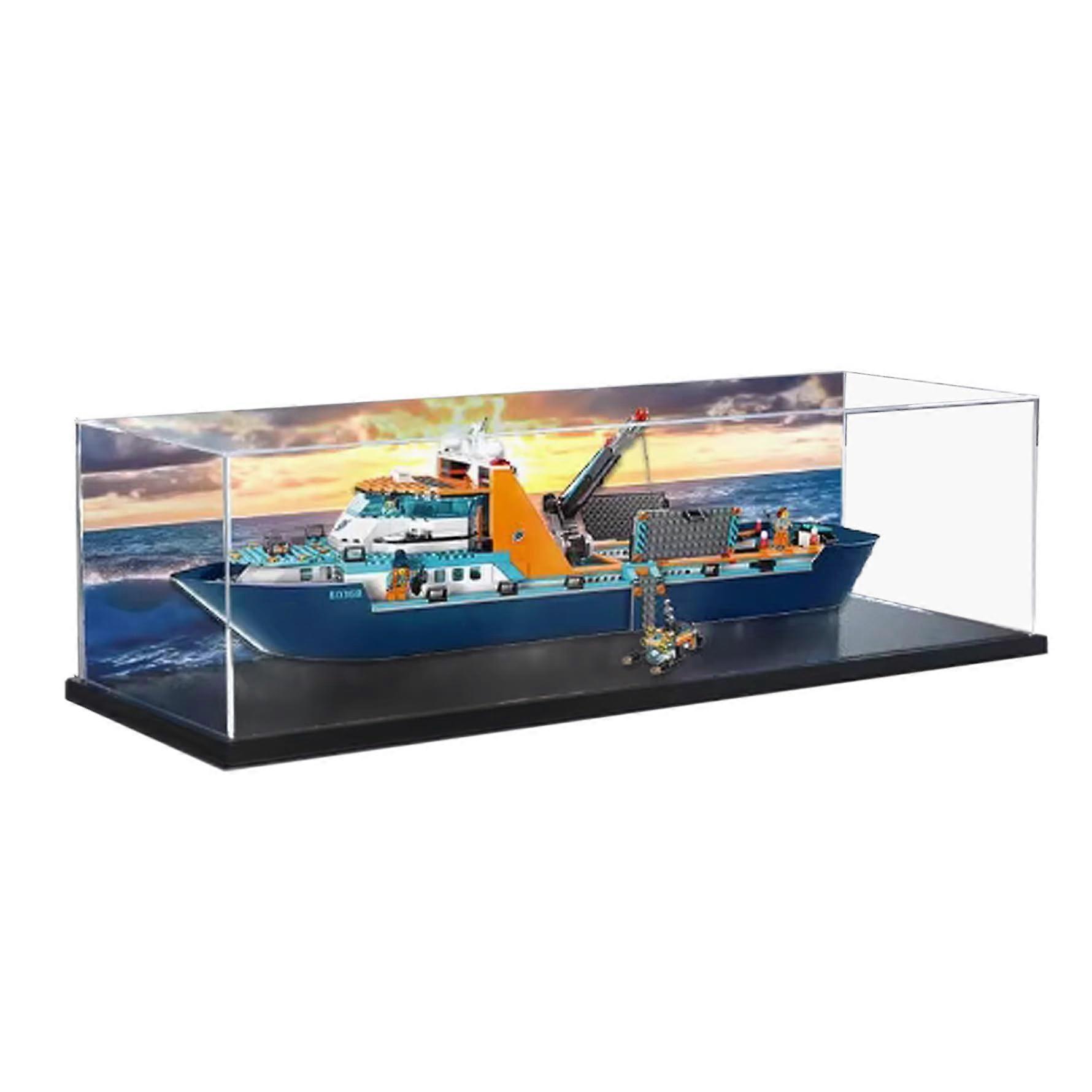 Acrylic Display Box for  60368 Jumbo Wheel Kit, Dustproof Stackable Case with 360° Clear View