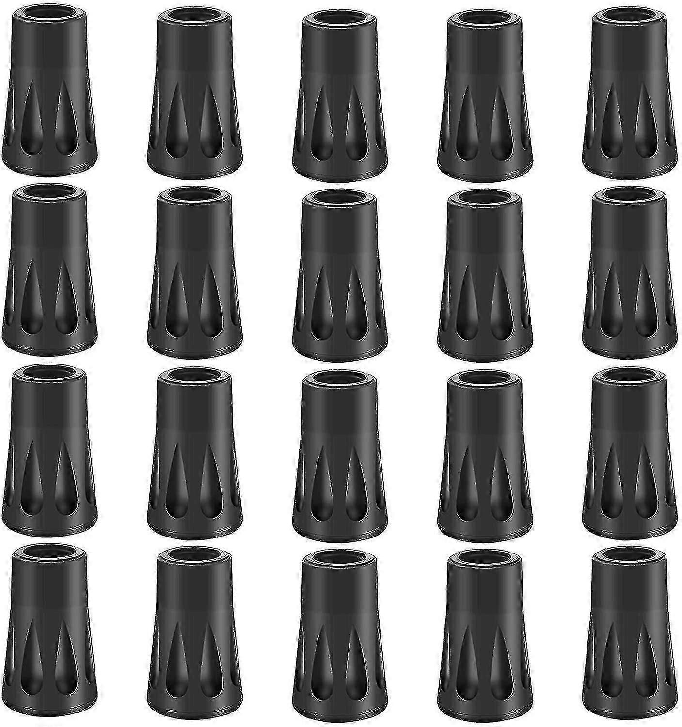 20 X Rubber Buffer Set Hiking Poles Rubber Buffer Nordic Walking Pads