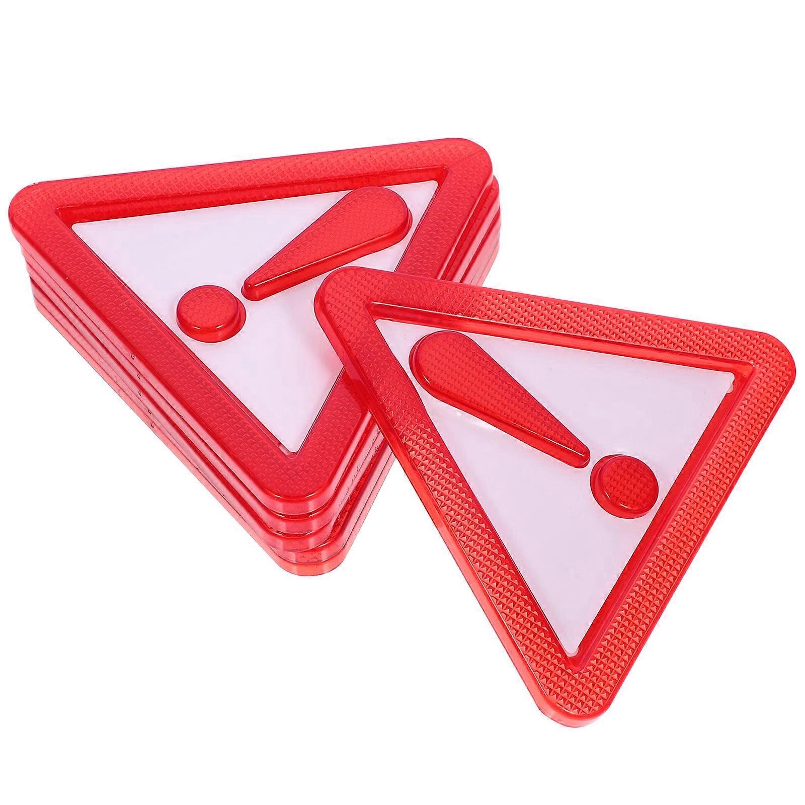 Slow Moving Vehicle Sign Reflector Triangle Warning for Car 8Pcs