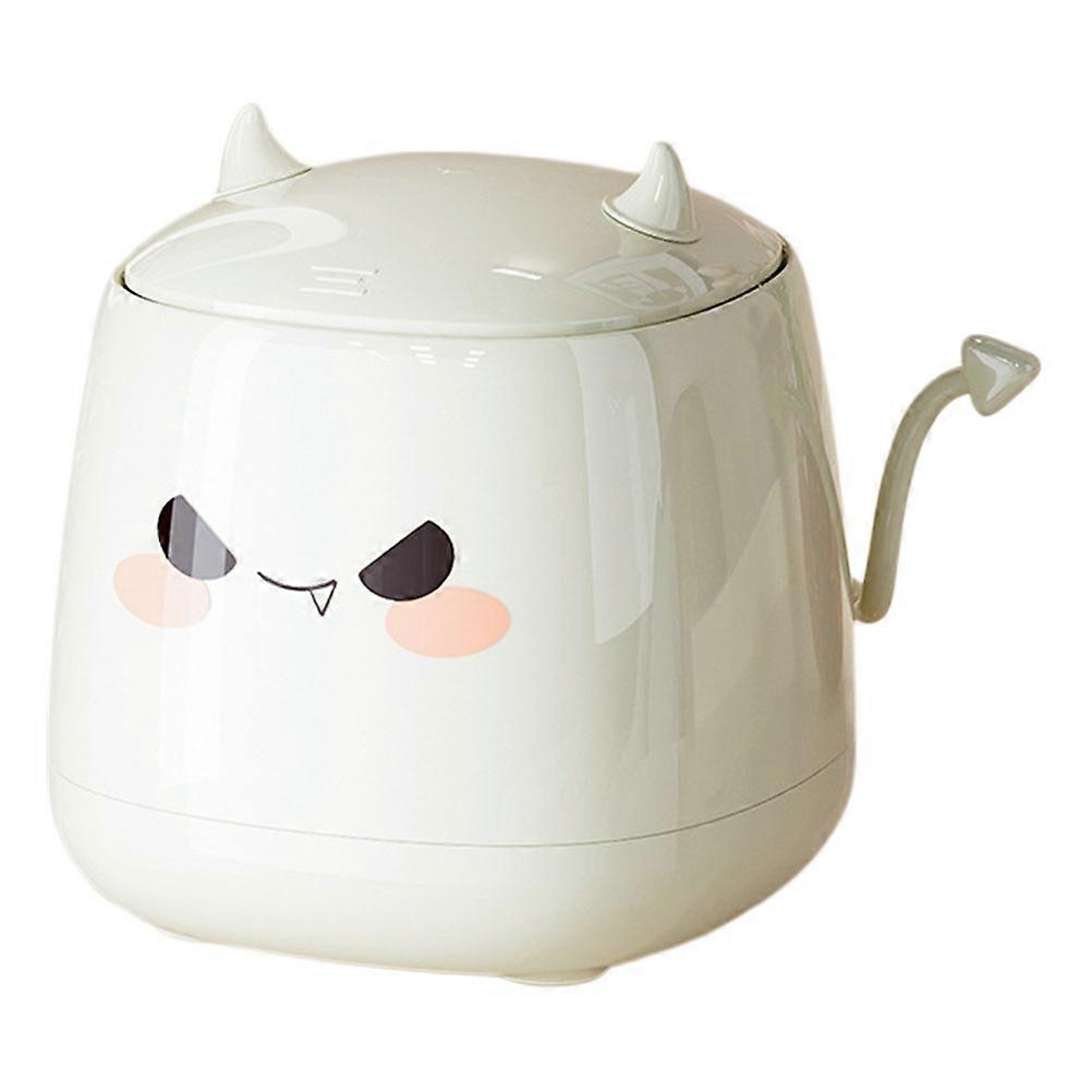 Mini Table Garbage Can Small Desktop Trash Can with Lid for Office Use