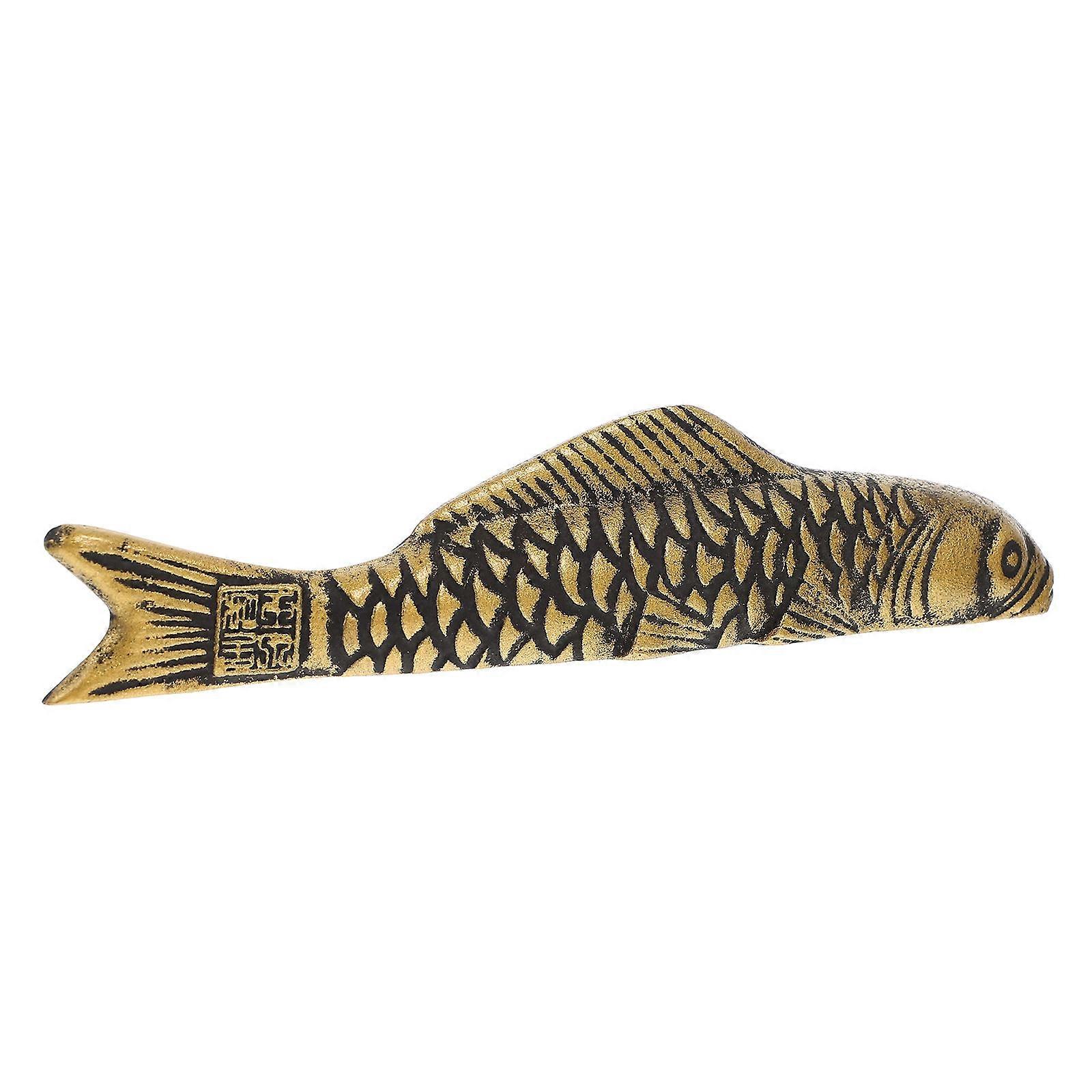 Cast Iron Paperweight Carp Shape Paperweight for Calligraphy