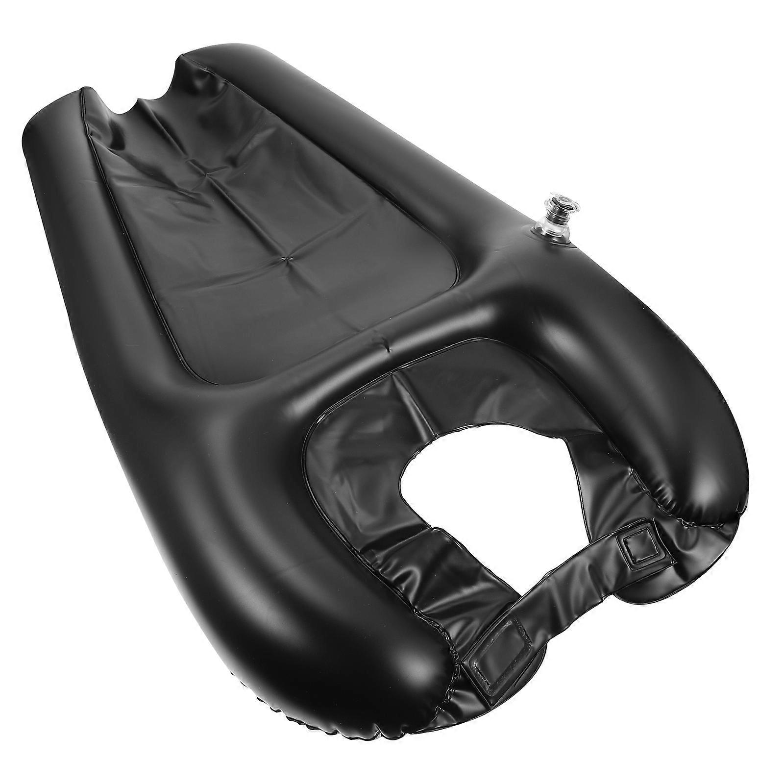 Portable Shampoo Cushion for Home Use with Inflatable Feature 4Pcs Black