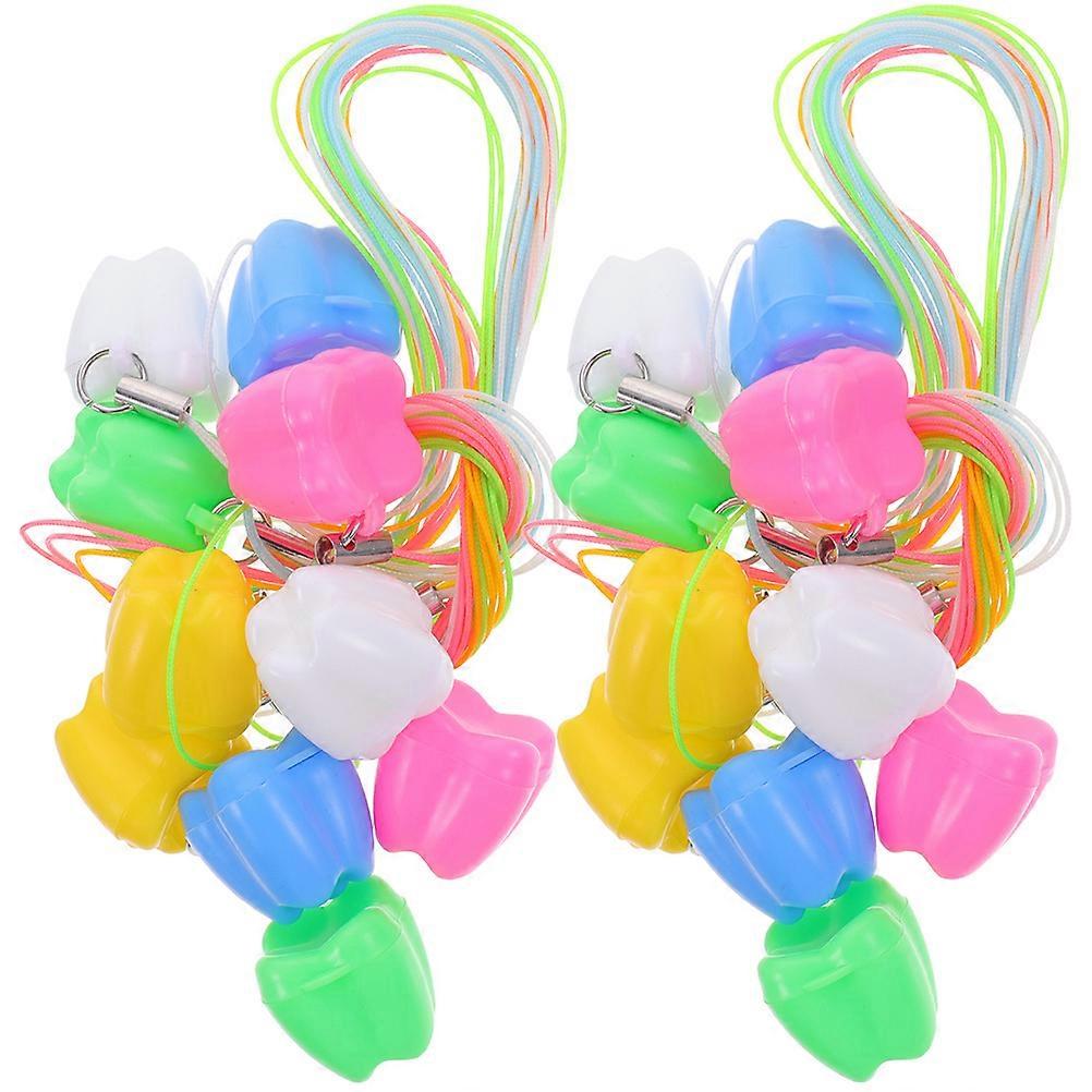 Baby Tooth Storage Case for Keepsake 30Pcs Colored Tooth Storage