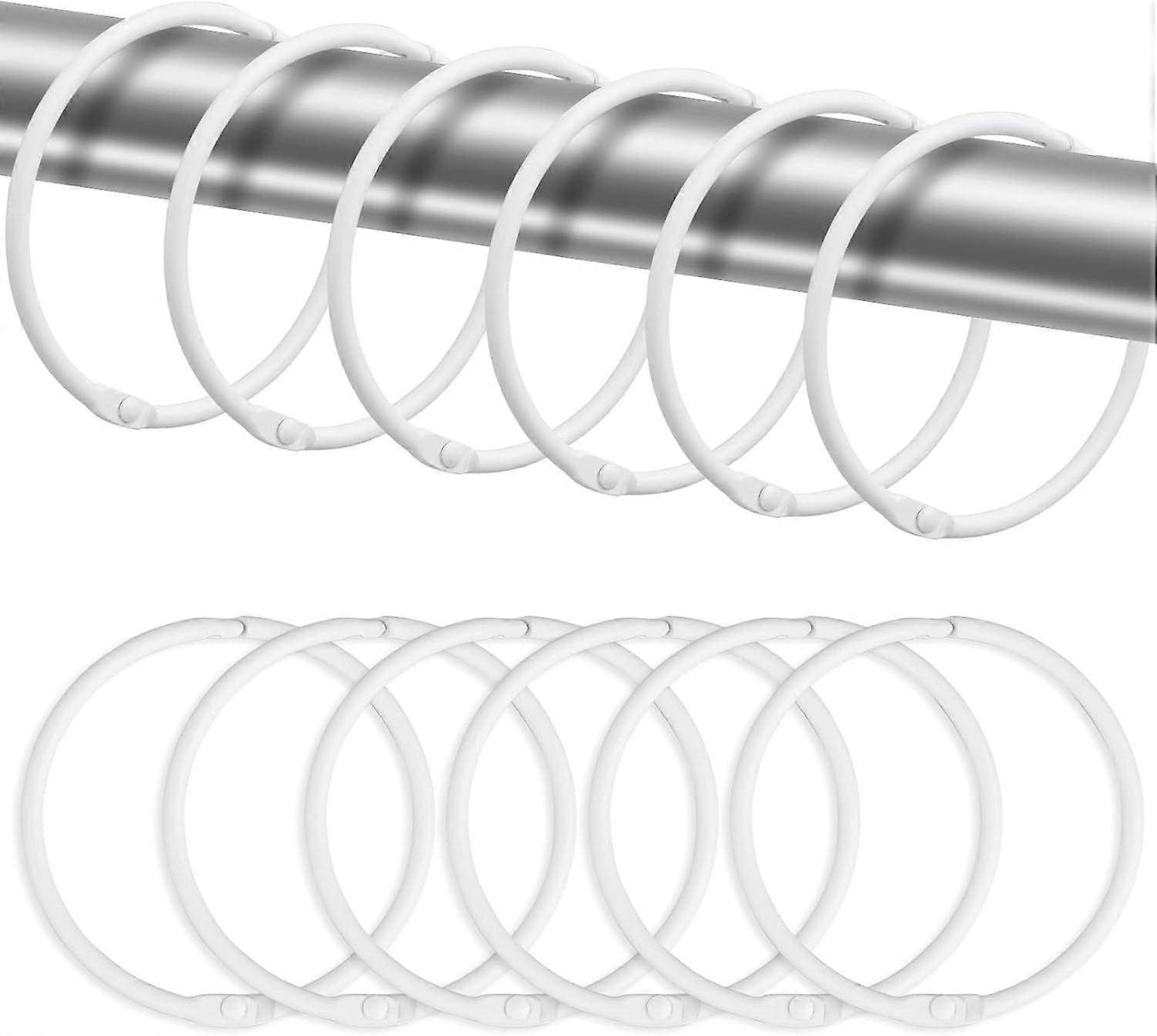 24 Pack Shower Curtain Rings, Rustproof Decorative Shower