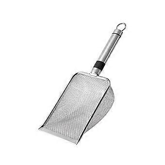 Stainless Steel Cat Litter Scoop with Fine Mesh, Ergonomic Comfort Grip, Easy Clean for Pets