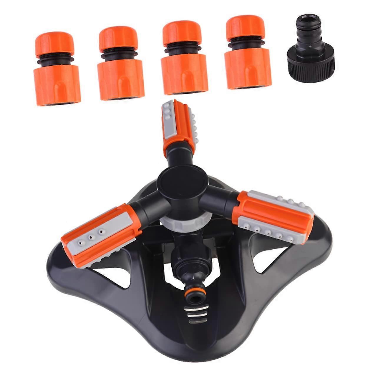 6pcs Automatic Garden Sprinkler Set for Lawn Irrigation System with Even Coverage Spray