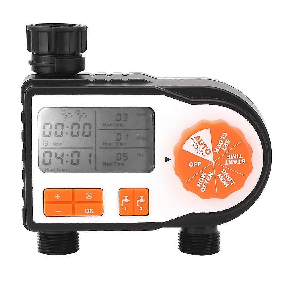 Watering Timer with LCD Display, Programmable Garden Irrigation Timer for Automatic Outdoor Use