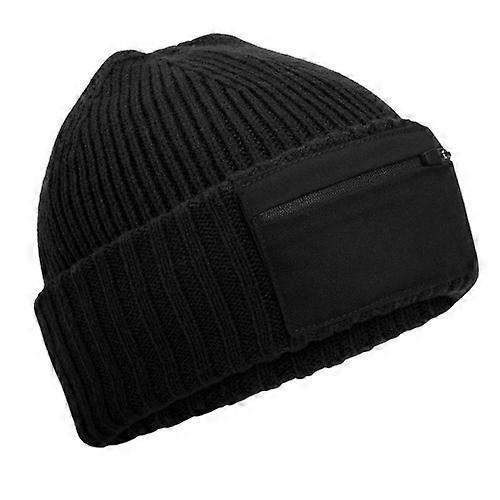 Beechfield Unisex Adult Zip Patch Beanie