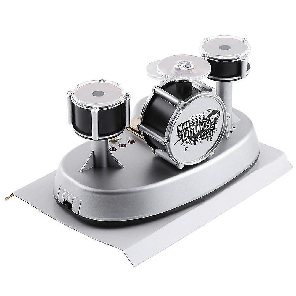 Mini Finger Drum Set with Touch Responsive Pads and LED Rhythm Feedback for Practice and Performance