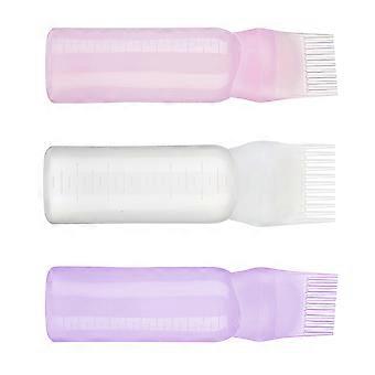 Plastic Comb Bottle Hairdressing Applicator for Even Color Distribution