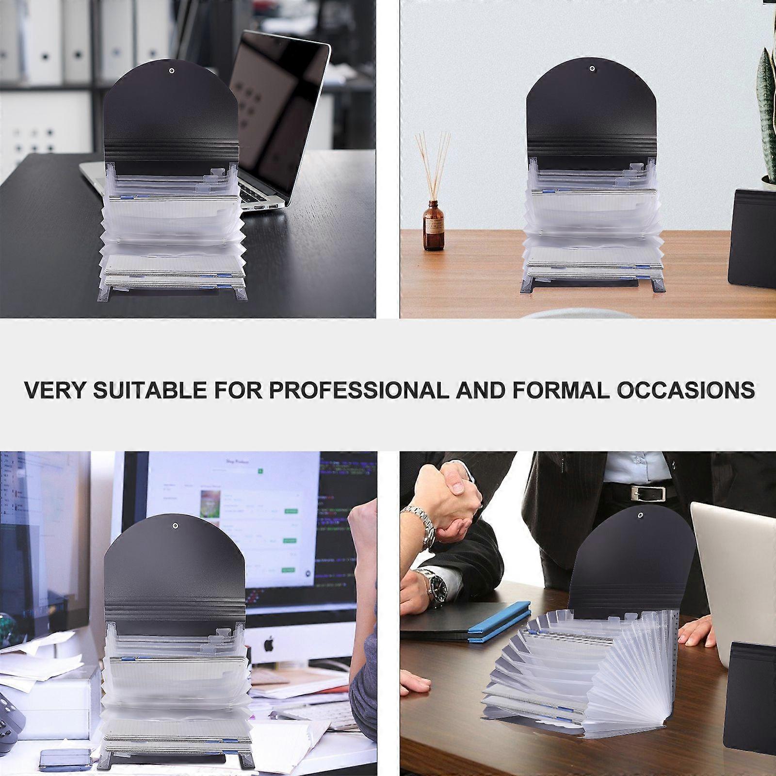 13-Layer Document Bag Office File Folder Multi-Function A5 Pocket File Organizer