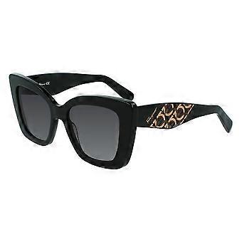 Okulary przeciwsłoneczne Salvatore Ferragamo SF 1023S 001 Full Rim Black Unisex Butterfly UV2 Original