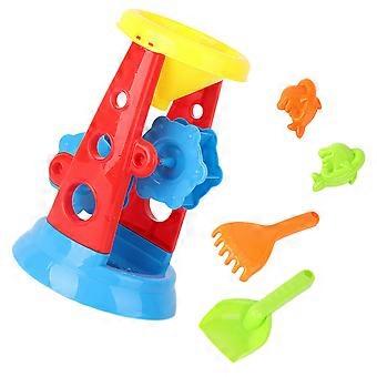 Beach Toys Set Plastic Sand Clock for Kids Playing 5Pcs Toy Set