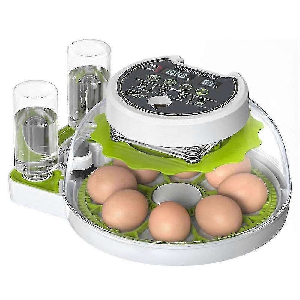 2026 Egg Incubator with Automatic Egg Flipping Function, Temperature and Humidity Digital Control, Supporting 8 Eggs EU Plug