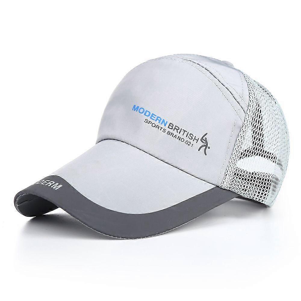Unisex Baseball Mesh Cap Solid Color Baseball Mesh Cap with Adjustable Straps