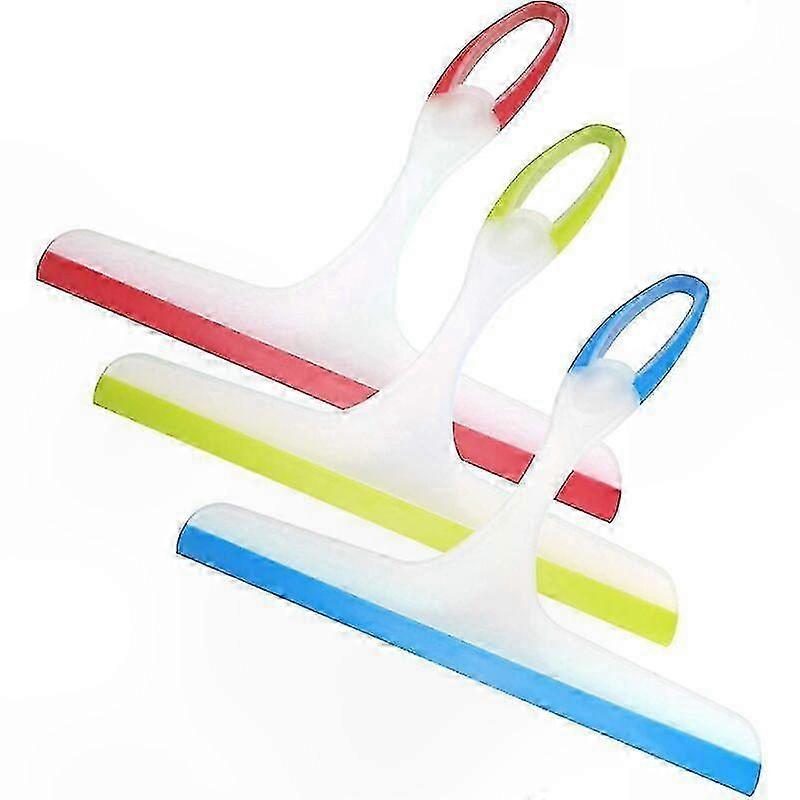 3-Pack Shower Squeegee for Bathroom, Window, Mirror, and Floor Cleaning