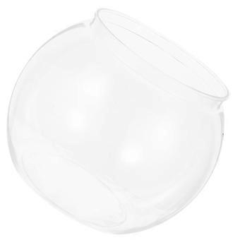 Petit aquarium en plastique Bol à poisson rond transparent pour aquarium de bureau incassable pour poissons rouges et tortues Petit aquarium réutilisable