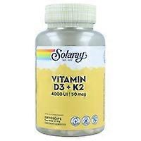 Vitamin D3 and K2 120 vegetable capsules