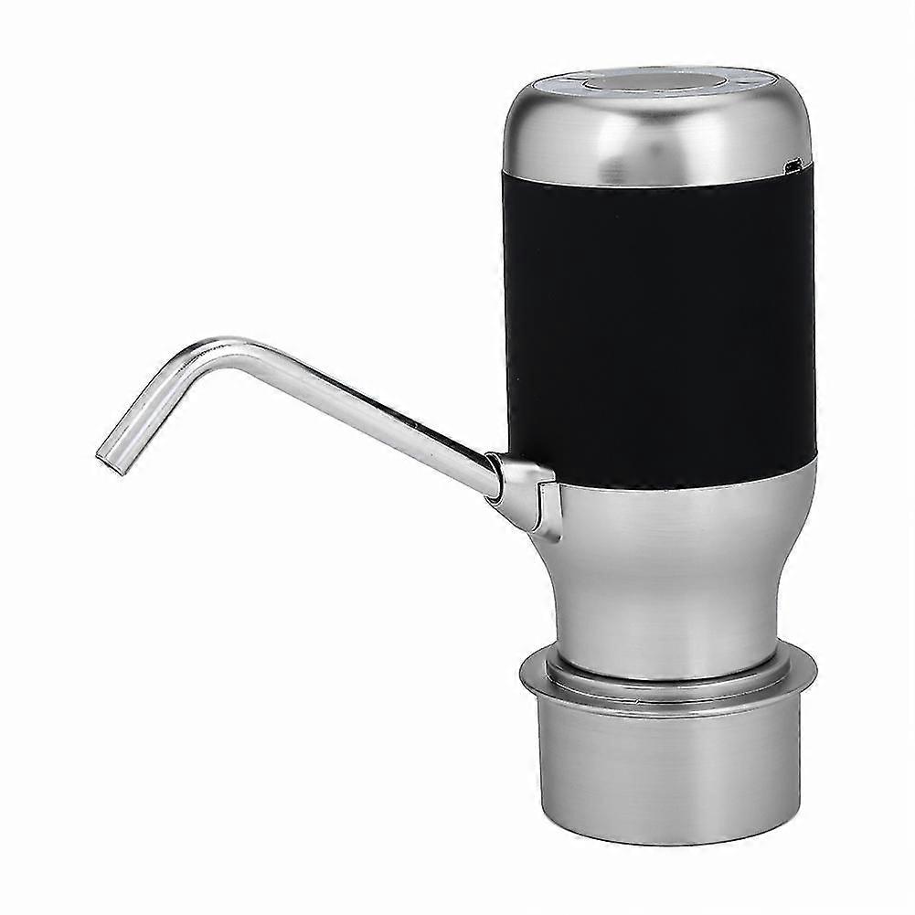 Wireless USB Rechargeable Electric Automatic Drinking Water Bottle Pump Smart Dispenser Black