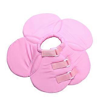 Dog Collar Elizabethan Pet Collar for Recovery 2Pcs Pink Cloth Cone