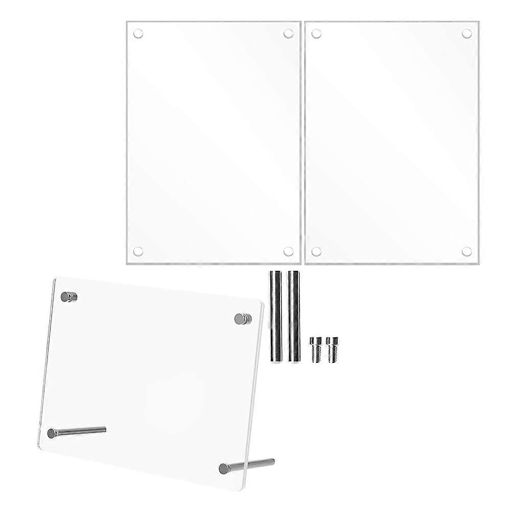 Clear Frame Acrylic Picture Frames for Desk Featuring Display 4Pcs