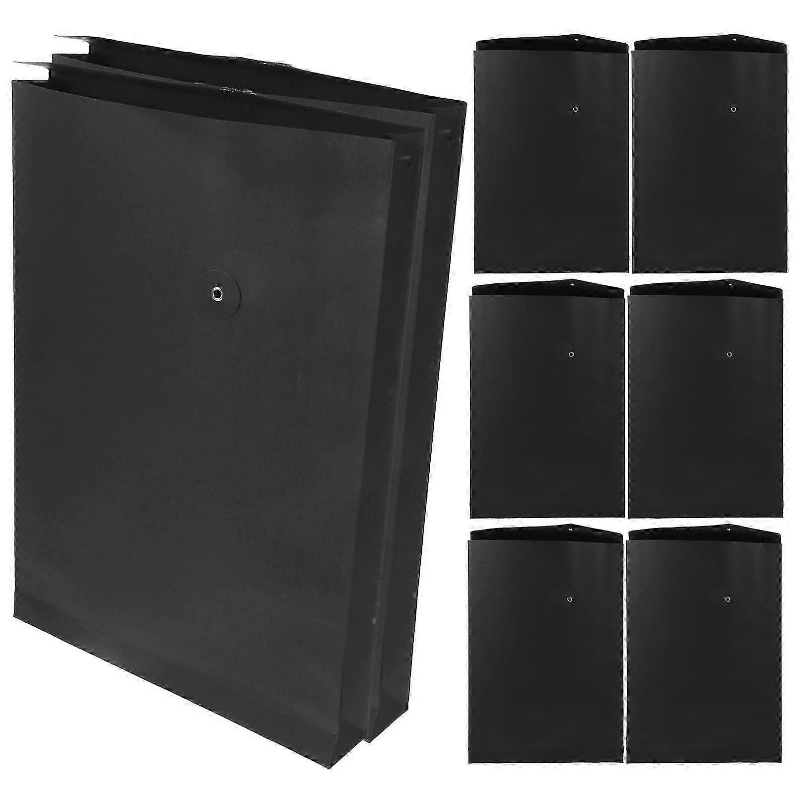 String Tie Envelopes Kraft Paper for Storage 40Pcs Black Document Folder