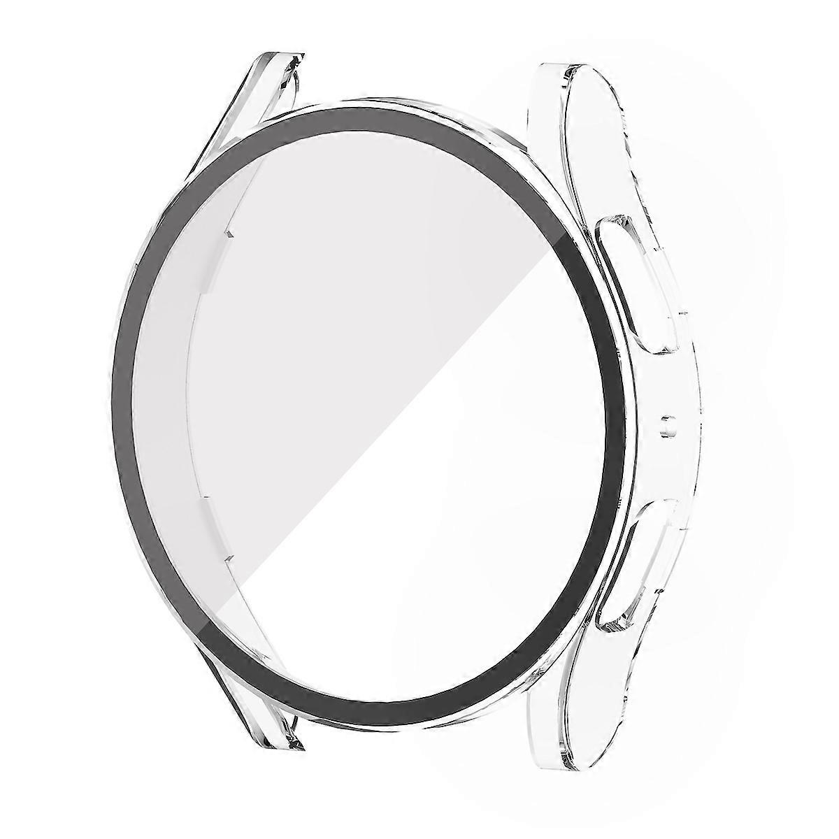 For Samsung Galaxy Watch 5 44mm Shockproof Case + H9 Tempered Glass Transparent