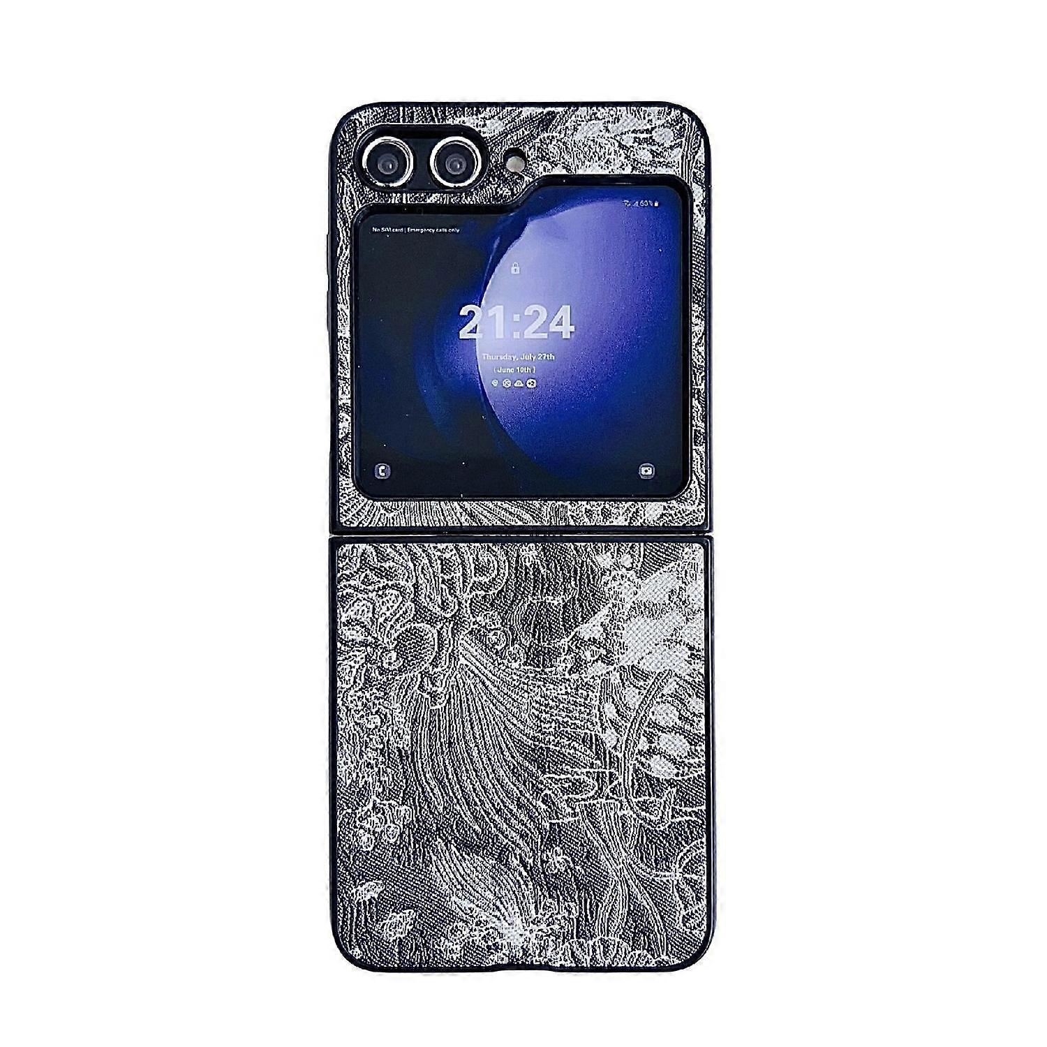 For Samsung Galaxy Z Flip7 FE / Flip6 5G Stick Design Motif, durable plastic