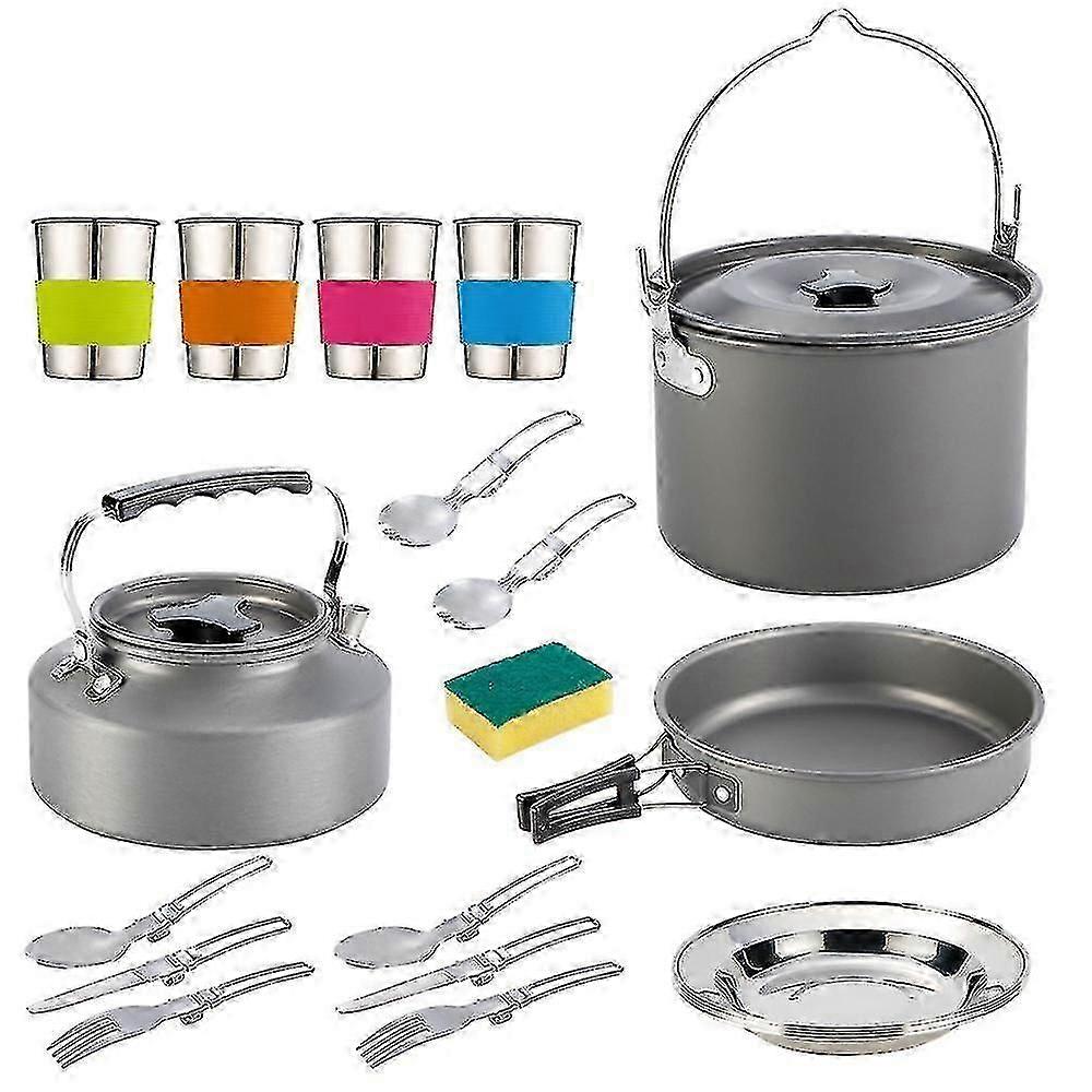 Portable Camping Cookware Outdoor Camping Pot Set