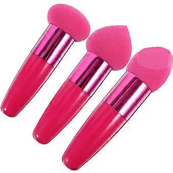 Beauty Makeup Pen Concealer Sponge Brush for Makeup 3Pcs Rosy Latex Set